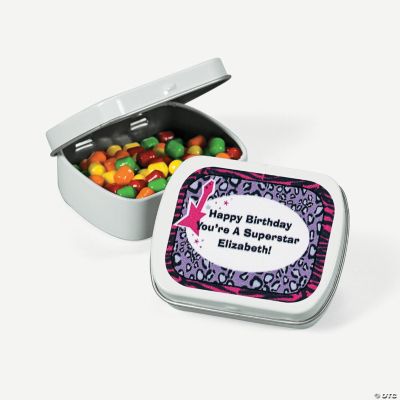 Personalized Rock Star Diva Candy Tins