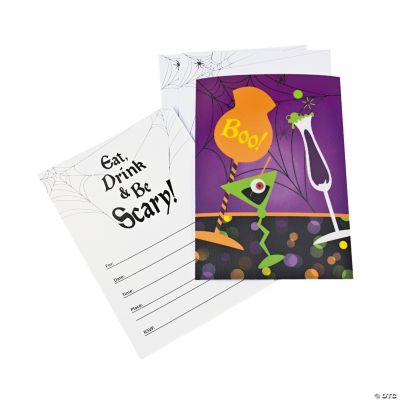 Halloween Cocktail Lenticular Invitations