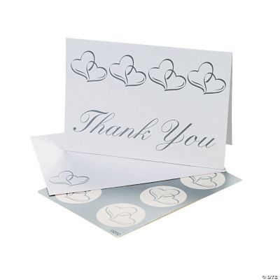 Two Hearts Wedding Thank You Cards
