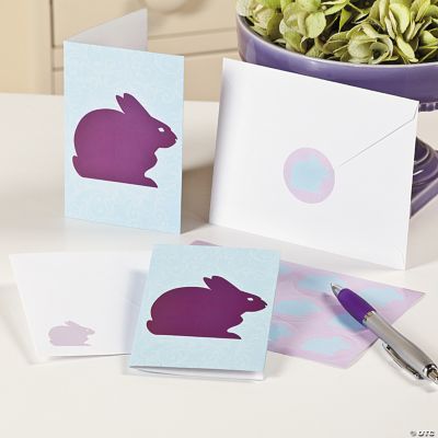 Easter Rabbit Silhouette Notecards