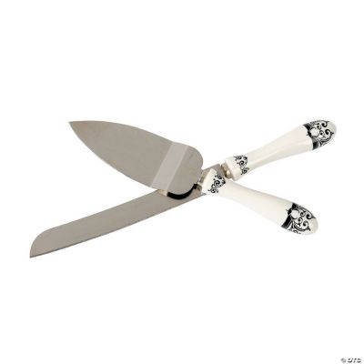 Black & White Wedding Serving Set