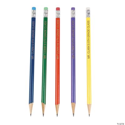 Personalized Primary Color Pencils