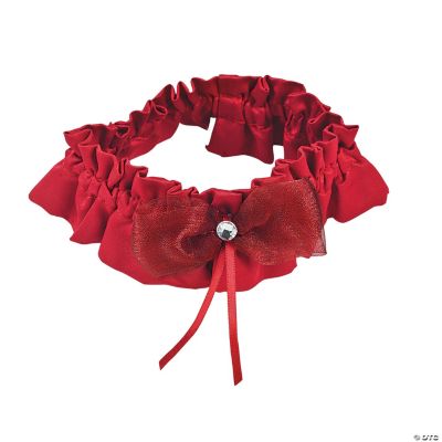 Red On Red Wedding Garter