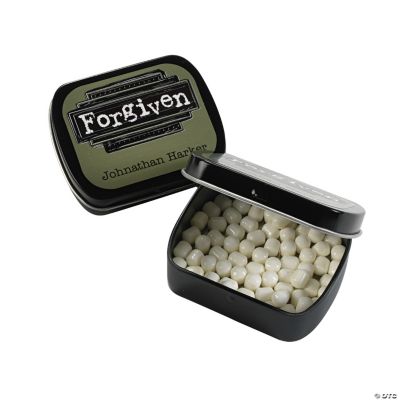 Personalized “Forgiven” Tins With Mints