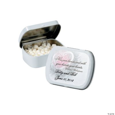 Personalized Inspirational Wedding Tins With Mints