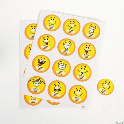 Personalized Smile Face Sticker Sheets