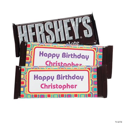 Personalized Kaleidoscope Candy Bars