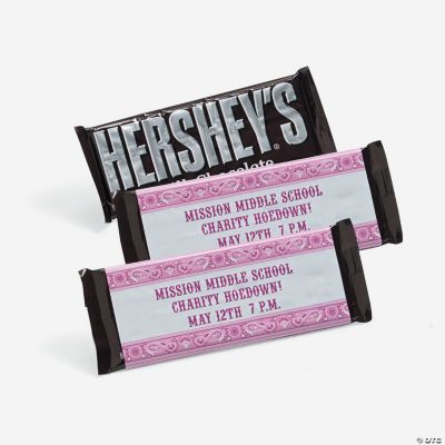 Personalized Pink Wild West Candy Bars