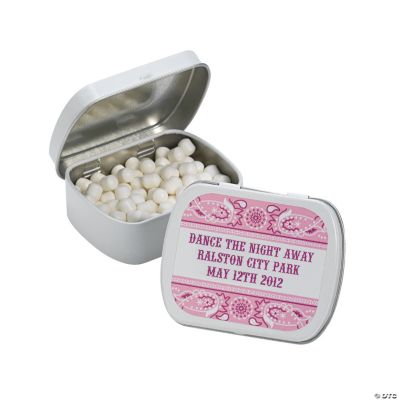 Personalized Pink Wild West Mint Tins