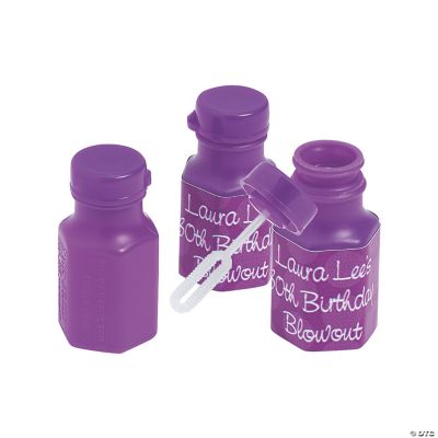 48 Personalized Darling Daisy Hexagon Bubble Bottles
