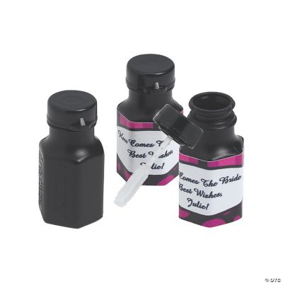 48 Personalized Simply Sassy Hexagon Bubble Bottles