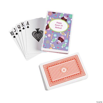 12 Personalized Sweet Treat Playing Card Decks