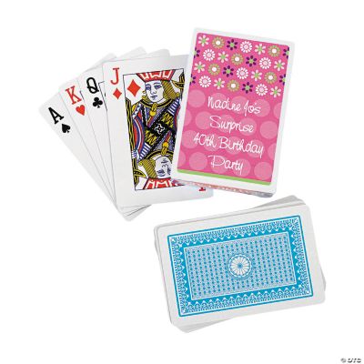12 Personalized Darling Daisy Playing Card Decks