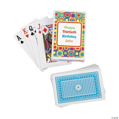 12 Personalized Kaleidoscope Playing Card Decks