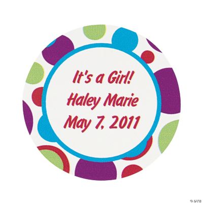 Personalized Bubble Bop Favor Stickers
