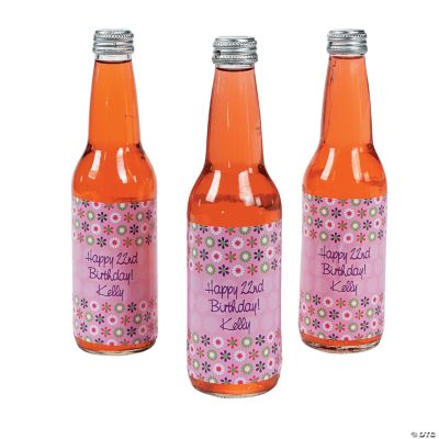 12 Personalized Darling Daisy Bottle Labels
