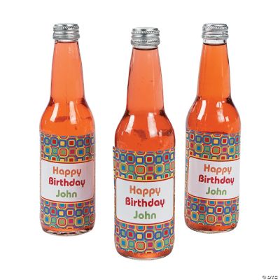 Personalized Kaleidoscope Bottle Labels