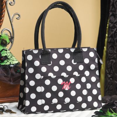 Black & White Polka Dot Tote