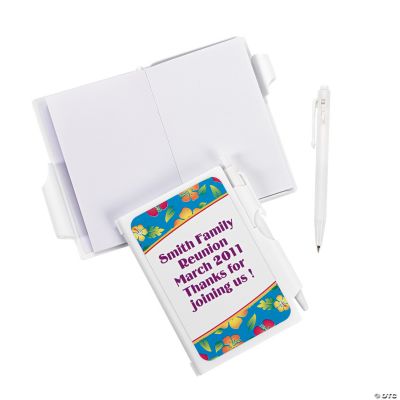 Personalized Island Hibiscus Notepad Cases With Pen