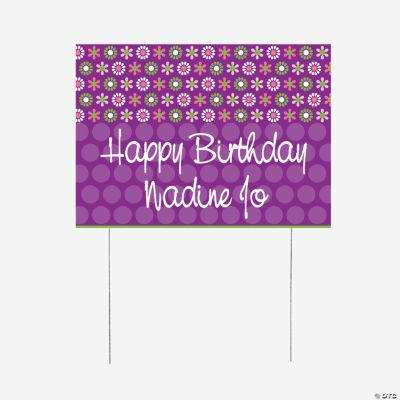 Personalized Darling Daisy Yard Sign