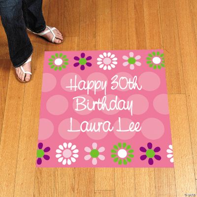 Personalized Darling Daisy Floor Cling
