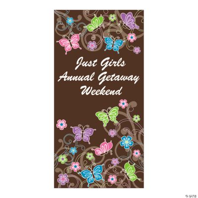 Personalized All Aflutter Brown Door Cover