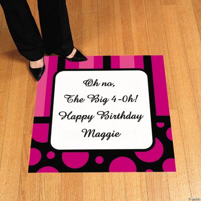 Personalized Simply Sassy Floor Cling
