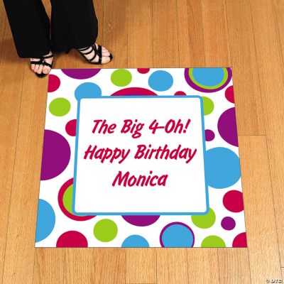 Personalized Bubble Bop Floor Cling