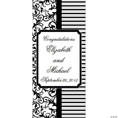 Personalized Classic Black & White Door Banner