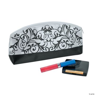 Black & White Damask Cosmetic Bag