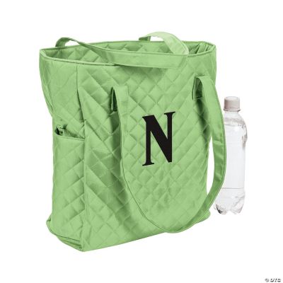 Monogramed Tote Bags on Personalized Lime Quilted Tote Bag  Clothing   Accessories  Gifts