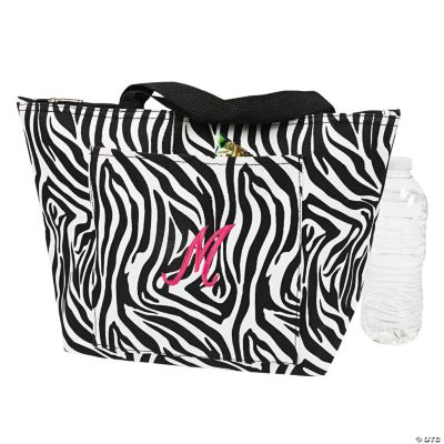 Personalized Zebra Print Lunch Tote