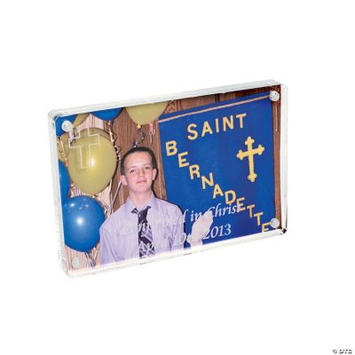 Personalized Photo Frame With Cross