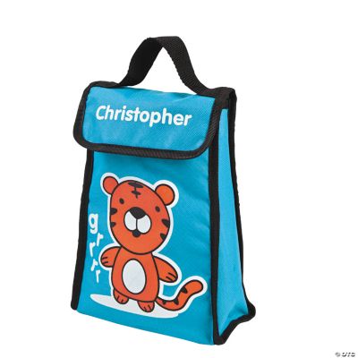 Personalized Tiger Lunch Bag