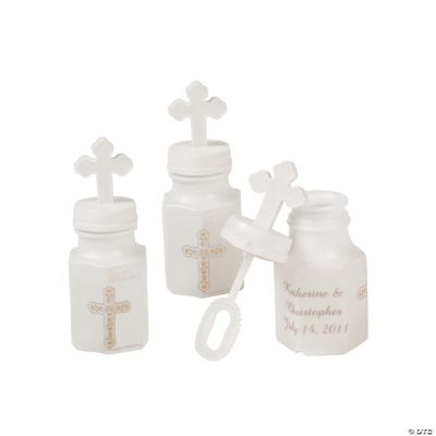 Personalized Her Cross Bubble Bottles