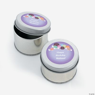 24 Personalized Sweet Treat Tins