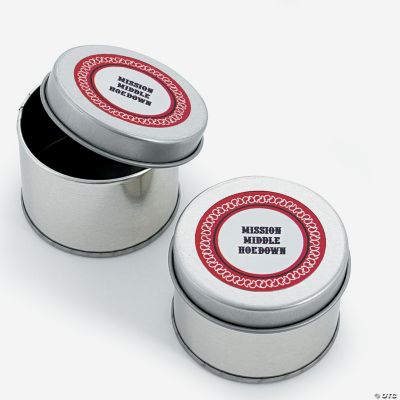 Personalized Red Wild West Tins