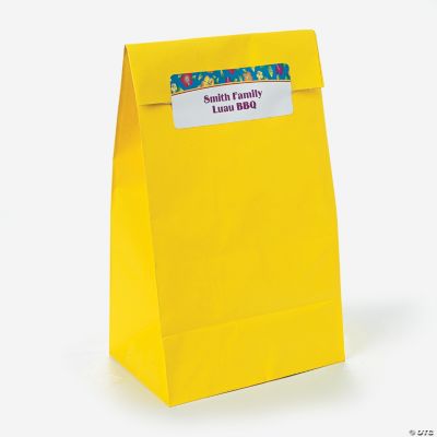 Personalized Island Hibiscus Gift Bags With Stickers