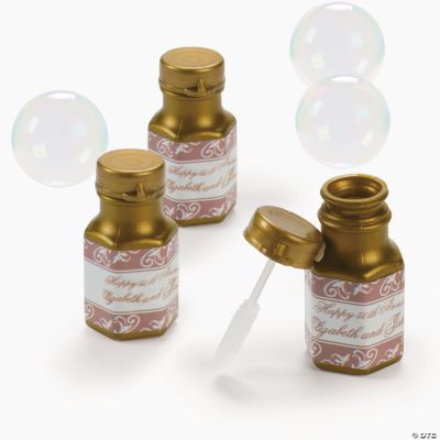 Personalized 50th Anniversary Mini Bubble Bottles