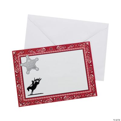 Western Birthday Invitations