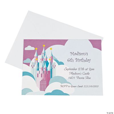 Personalized Princess Birthday Invitations