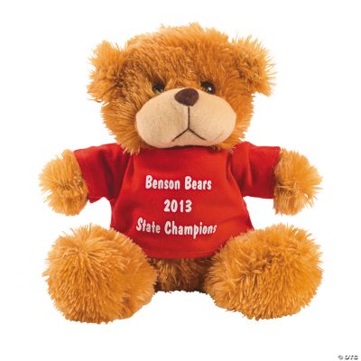 Personalized Plush Bear With Red T-Shirt