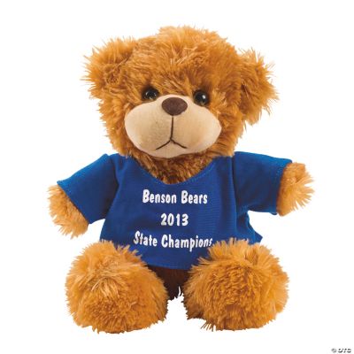 Personalized Plush Bear With Blue T-Shirt