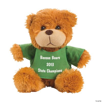 Personalized Plush Bear With Green T-Shirt
