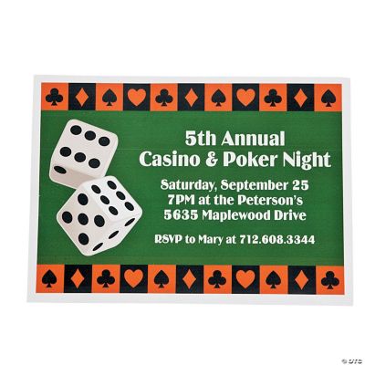 Personalized Casino Invitations