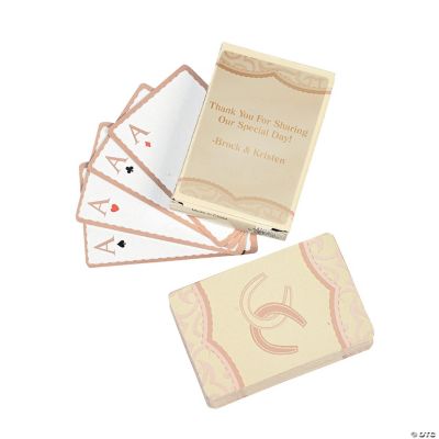 Personalized Rustic Western Wedding Playing Cards