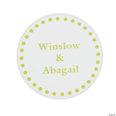 Lime Green Personalized Mix & Match Favor Stickers