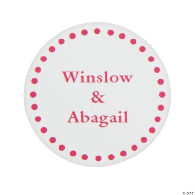 Red Personalized Mix & Match Favor Stickers