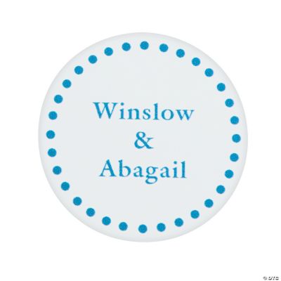 Blue Personalized Mix & Match Favor Stickers