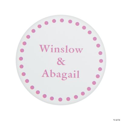 Pink Personalized Mix & Match Favor Stickers
